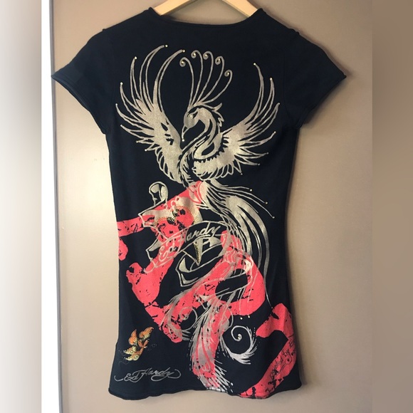 Ed Hardy Tattoo Phoenix knit tunic - Picture 4 of 10